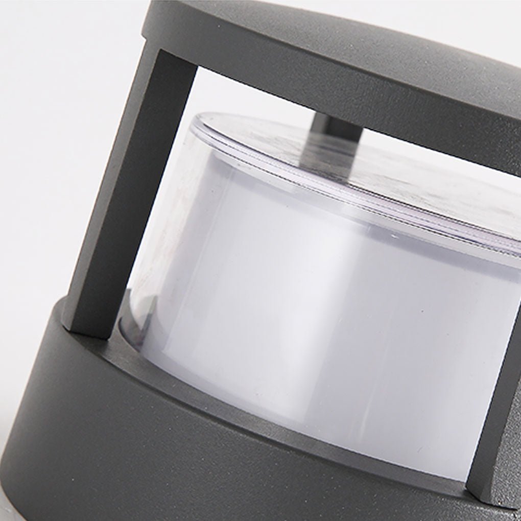 Modern Round Outdoor Post Light - Double-Layered Design with IP65 Protection for Year-Round Illumination 13