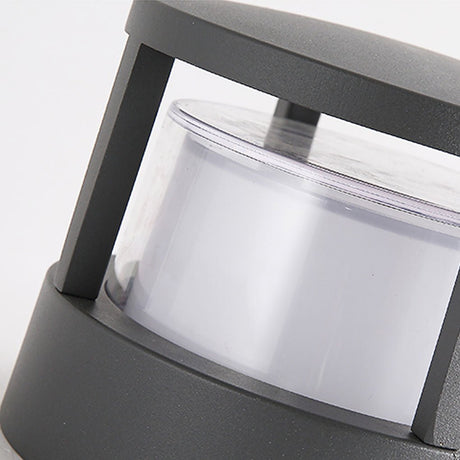 Modern Round Outdoor Post Light - Double-Layered Design with IP65 Protection for Year-Round Illumination 13