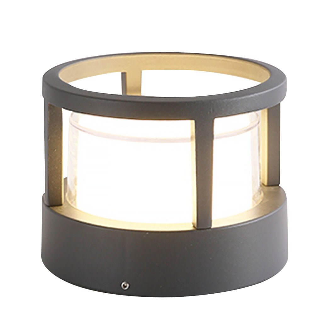 Modern Round Outdoor Post Light - Double-Layered Design with IP65 Protection for Year-Round Illumination 8