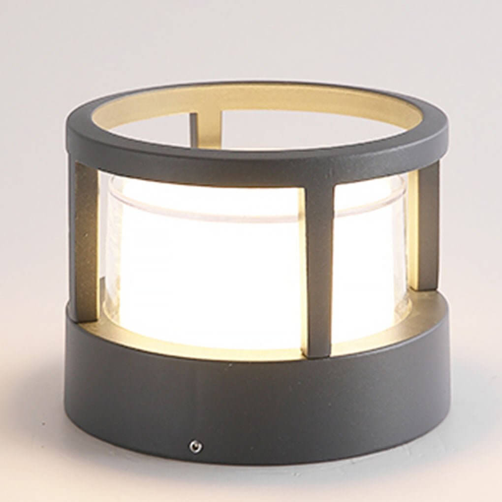 Modern Round Outdoor Post Light - Double-Layered Design with IP65 Protection for Year-Round Illumination 10