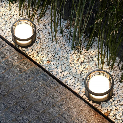 Modern Round Outdoor Post Light - Double-Layered Design with IP65 Protection for Year-Round Illumination 2