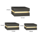 Modern Square Outdoor Solar Deck Lights - Waterproof LED Pillar Lighting for Cozy Ambiance 8