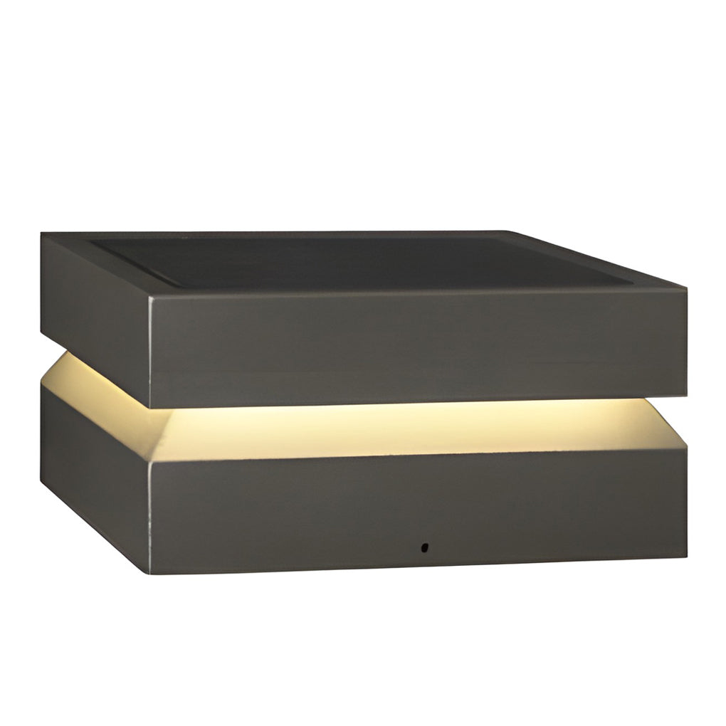 Modern Square Outdoor Solar Deck Lights - Waterproof LED Pillar Lighting for Cozy Ambiance 9