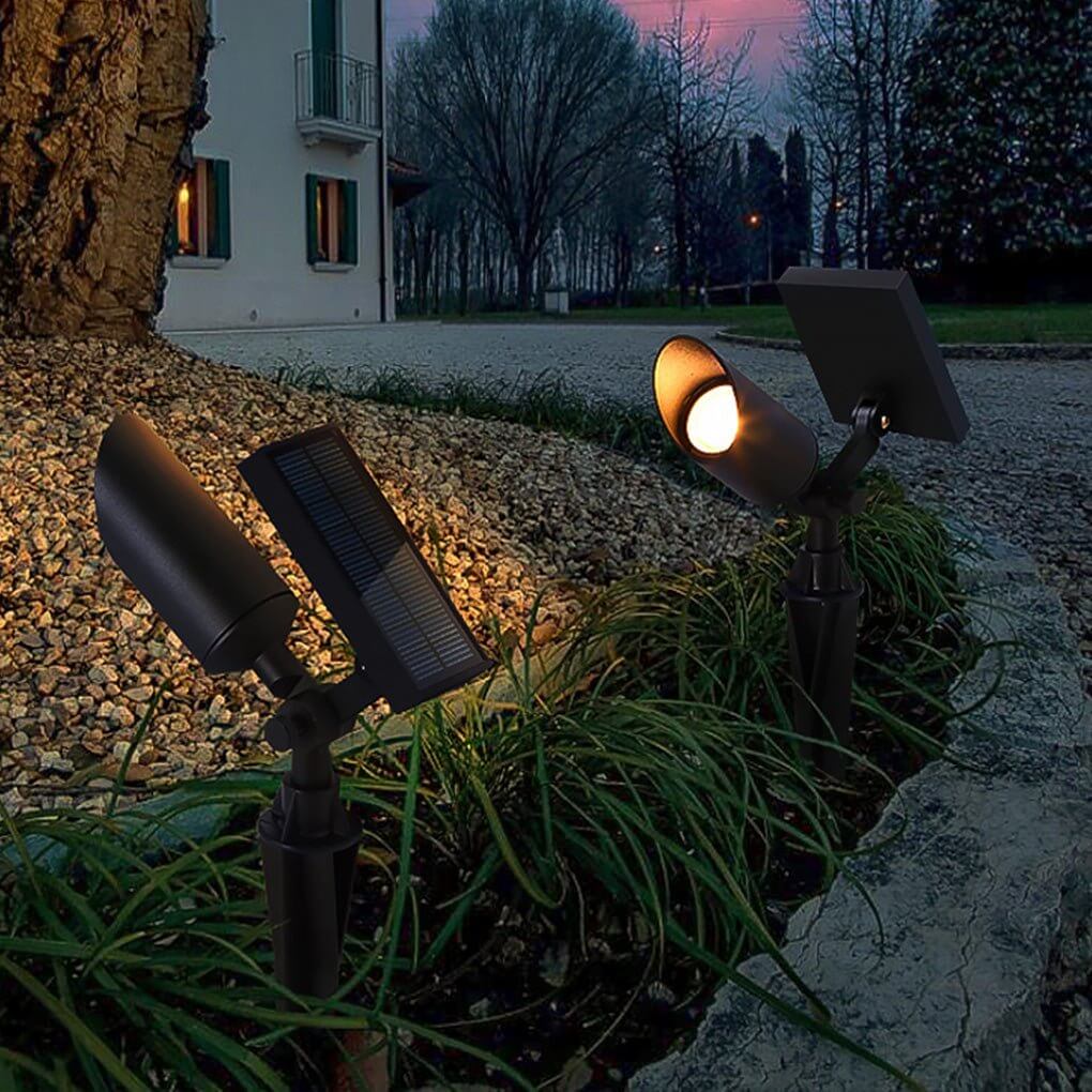 Luminara Adjustable Solar Spotlight - Modern Outdoor Light with Dual Power Options for Enhanced Landscape Illumination 3