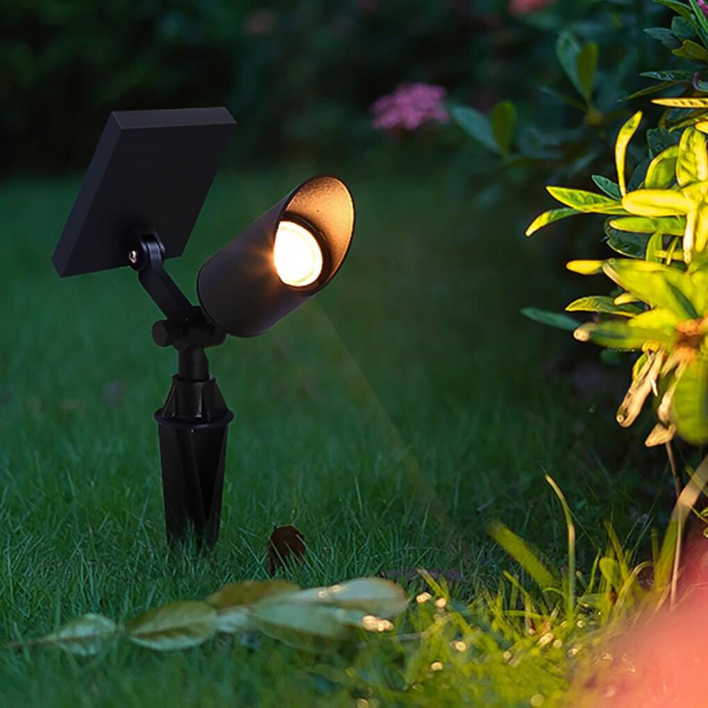 Luminara Adjustable Solar Spotlight - Modern Outdoor Light with Dual Power Options for Enhanced Landscape Illumination 1