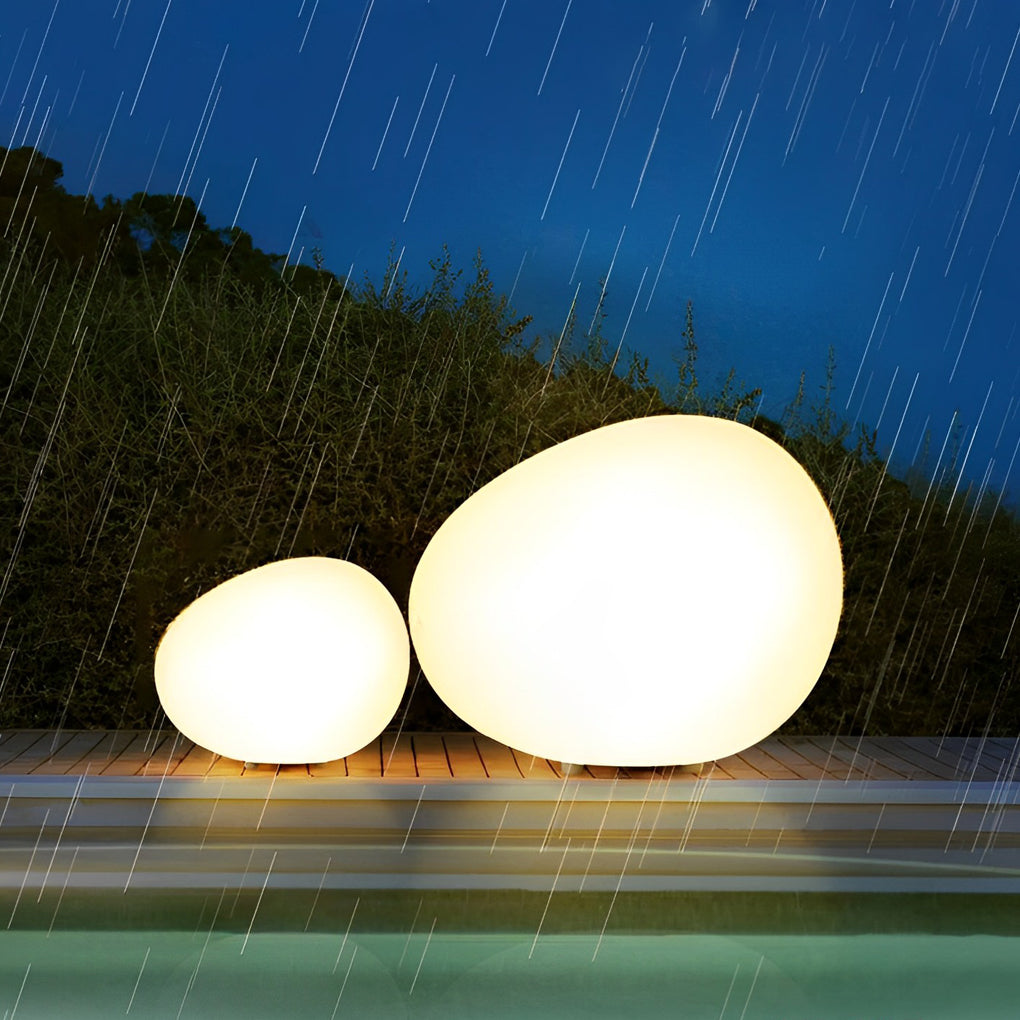 Pebble Lights Modern Outdoor Landscape Lamp with Three-Color Dimming – Waterproof Decorative Lighting for Gardens 9