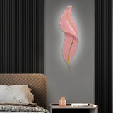 Feather Wall Light - Modern Resin Wall Sconce with Dimmable LED & Three Color Options for Artistic Ambiance 5