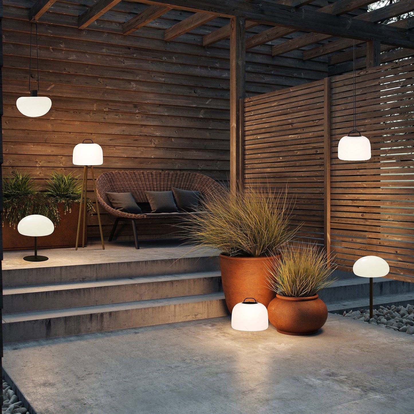 Sponge Outdoor Table Lamp - Wireless Rechargeable with 3-Step MoodMaker LED 3
