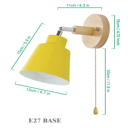 Adjustable Wall Sconce Lighting with 180° Head & Pull Chain Switch for Targeted Illumination 7