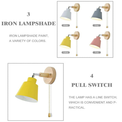 Adjustable Wall Sconce Lighting with 180° Head & Pull Chain Switch for Targeted Illumination 10