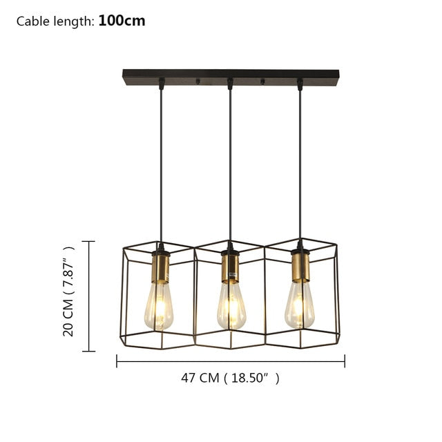 Celeste Vintage Pendant Light - Iron Frame Design with Easy Installation for Elegant Kitchen Lighting 4