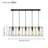 Celeste Vintage Pendant Light - Iron Frame Design with Easy Installation for Elegant Kitchen Lighting 2
