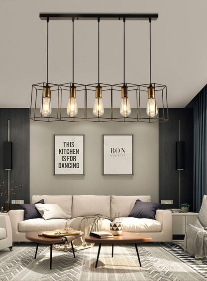 Celeste Vintage Pendant Light - Iron Frame Design with Easy Installation for Elegant Kitchen Lighting 15