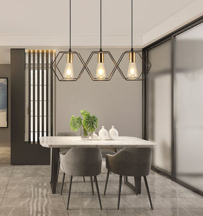 Celeste Vintage Pendant Light - Iron Frame Design with Easy Installation for Elegant Kitchen Lighting 7