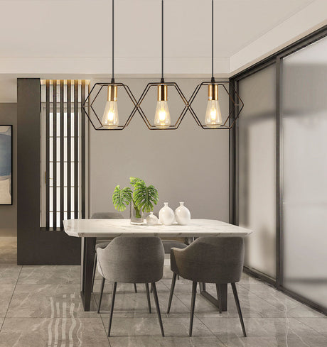Celeste Vintage Pendant Light - Iron Frame Design with Easy Installation for Elegant Kitchen Lighting 7