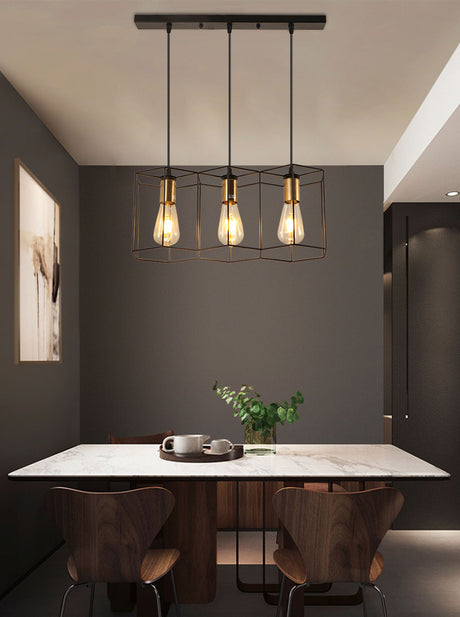 Celeste Vintage Pendant Light - Iron Frame Design with Easy Installation for Elegant Kitchen Lighting 14