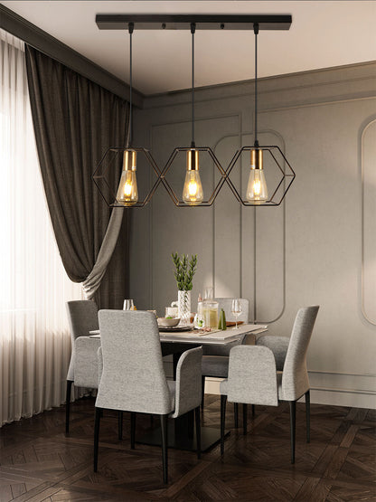 Celeste Vintage Pendant Light - Iron Frame Design with Easy Installation for Elegant Kitchen Lighting 9