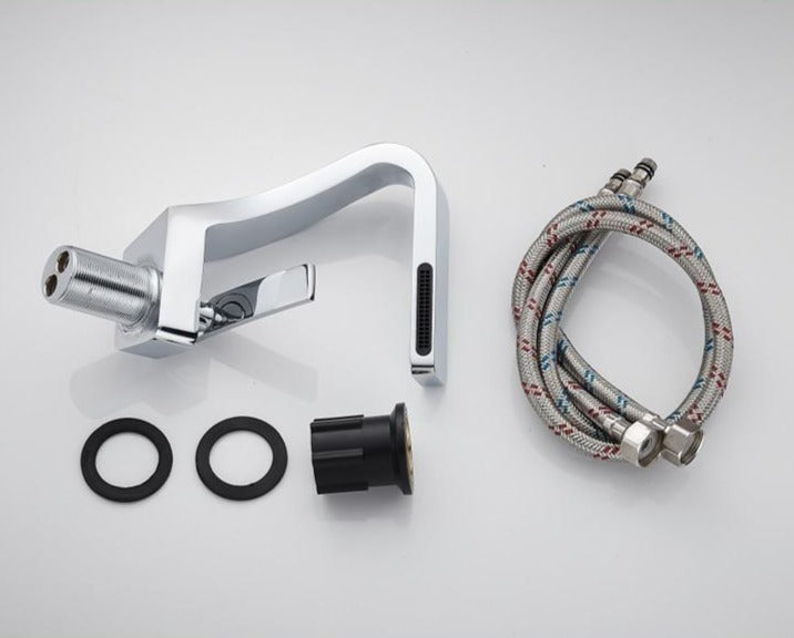 Everest Curved Faucet - Modern Brass Design with Easy Operation for Elegant Kitchens and Bathrooms 17