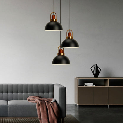 Abbott Modern Nordic Pendant Lighting - Adjustable Aluminum Shade & Brass Base for Stylish Kitchen Illumination 1