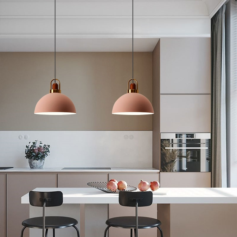 Abbott Modern Nordic Pendant Lighting - Adjustable Aluminum Shade & Brass Base for Stylish Kitchen Illumination 5
