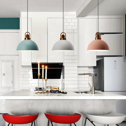 Abbott Modern Nordic Pendant Lighting - Adjustable Aluminum Shade & Brass Base for Stylish Kitchen Illumination 7