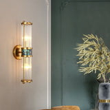 Lustra Crystal Glass Wall Lamp - Elegant Design with Polished Brass Finish for Stylish Illumination 6