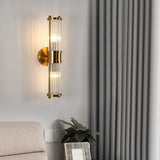 Lustra Crystal Glass Wall Lamp - Elegant Design with Polished Brass Finish for Stylish Illumination 11