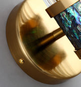 Lustra Crystal Glass Wall Lamp - Elegant Design with Polished Brass Finish for Stylish Illumination 19