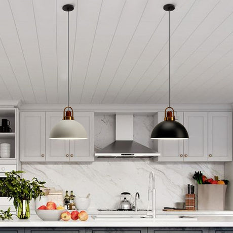 Abbott Modern Nordic Pendant Lighting - Adjustable Aluminum Shade & Brass Base for Stylish Kitchen Illumination 15
