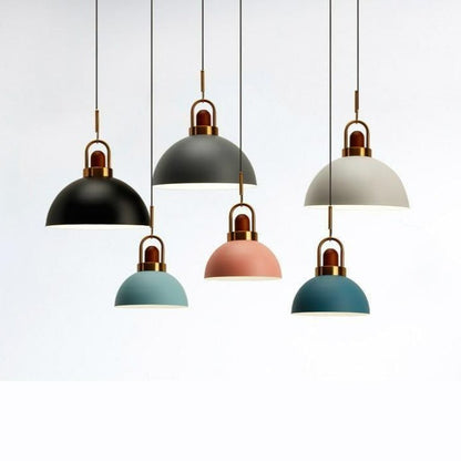 Abbott Modern Nordic Pendant Lighting - Adjustable Aluminum Shade & Brass Base for Stylish Kitchen Illumination 6
