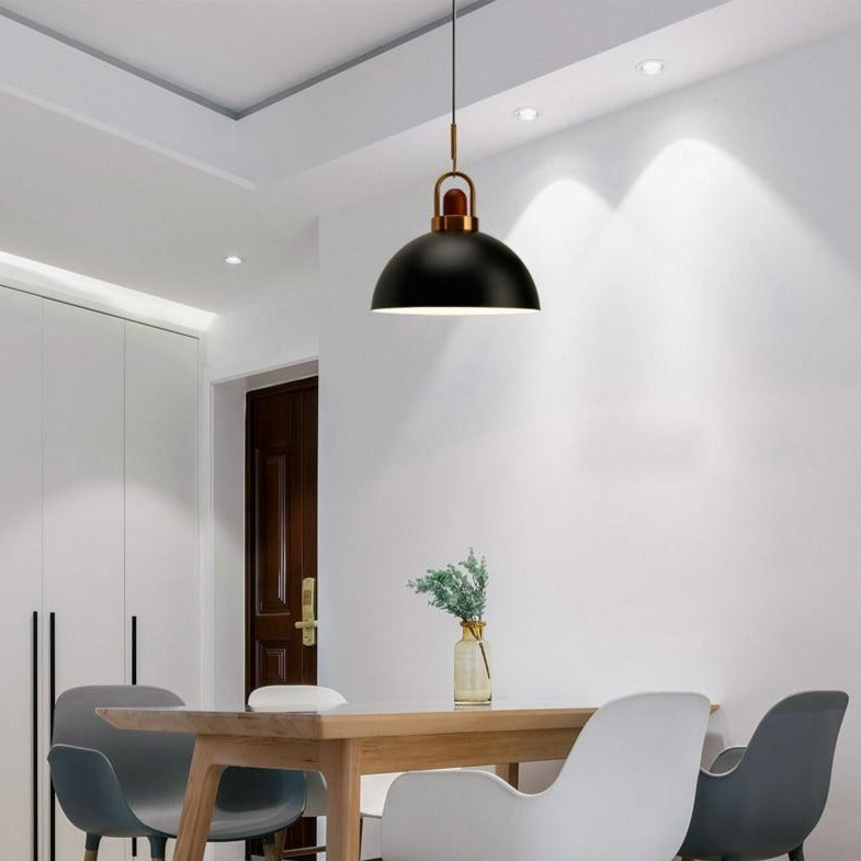 Abbott Modern Nordic Pendant Lighting - Adjustable Aluminum Shade & Brass Base for Stylish Kitchen Illumination 16