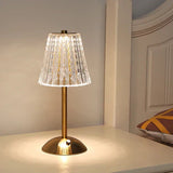 AuraLux Golden Crystal Table Lamp - Dimmable LED Touch Control for Elegant Lighting 9