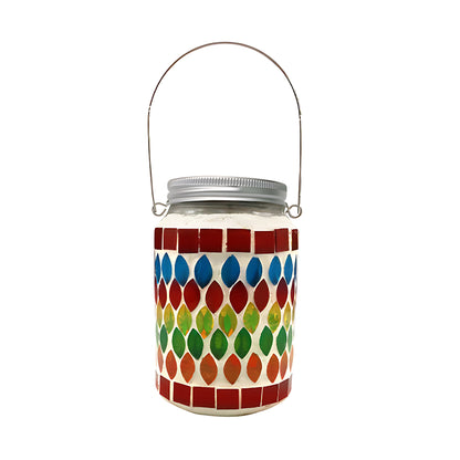 Vibrant Solar Glass Mosaic Cup Lamp - Colorful Landscape Lighting for Outdoor Ambiance 13