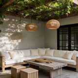 Rattan Outdoor Pendant Light - Waterproof Hanging Lamp with Warm Glow for Cozy Outdoor Spaces 6