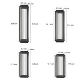 Reeded Glass Outdoor Wall Light - Modern LED Design with Adjustable Heights for Enhanced Ambiance 13