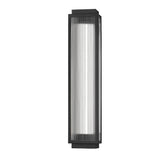Reeded Glass Outdoor Wall Light - Modern LED Design with Adjustable Heights for Enhanced Ambiance 12