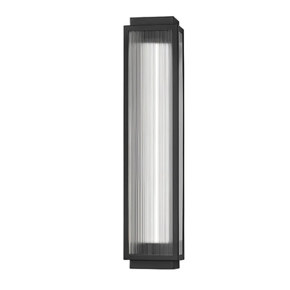 Reeded Glass Outdoor Wall Light - Modern LED Design with Adjustable Heights for Enhanced Ambiance 12