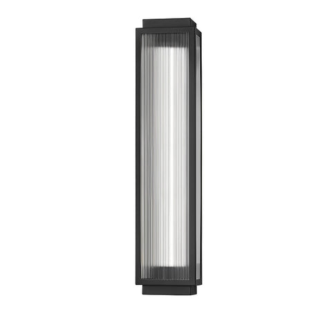 Reeded Glass Outdoor Wall Light - Modern LED Design with Adjustable Heights for Enhanced Ambiance 12