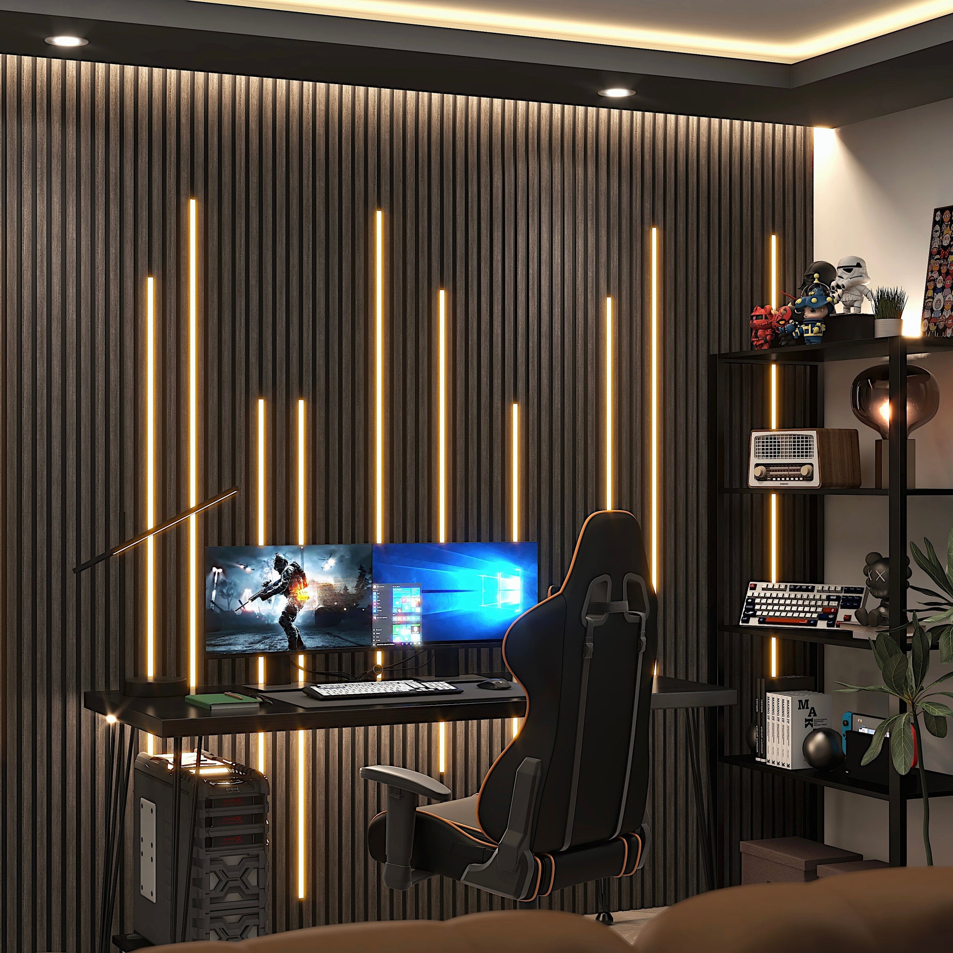 Acoustic Wood Slat Wall Panel - Premium Sound Absorption with Modern Design for Stylish Interiors 19