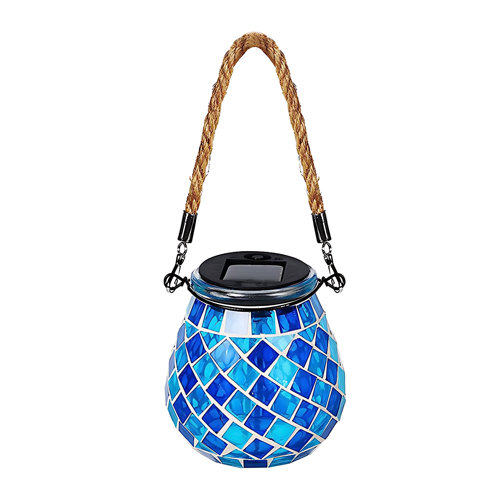 Vibrant Solar Glass Mosaic Cup Lamp - Colorful Landscape Lighting for Outdoor Ambiance 15