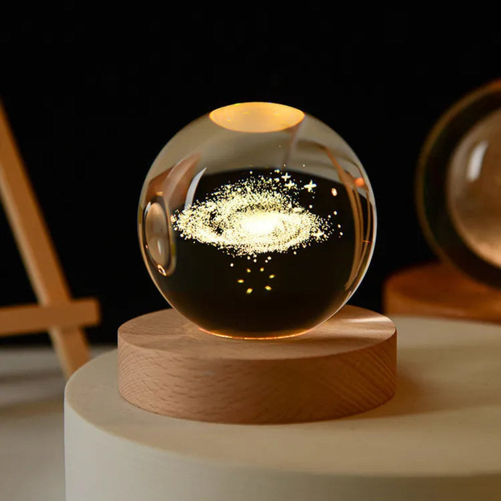 Cosmic Glow – 3D-Engraved Universe Lamp with Soothing Light – Eco-Friendly Home Decor for Relaxation 1