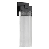 Elegant Seeded Glass Outdoor Wall Lighting - Modern Design with Warm White COB LED 9