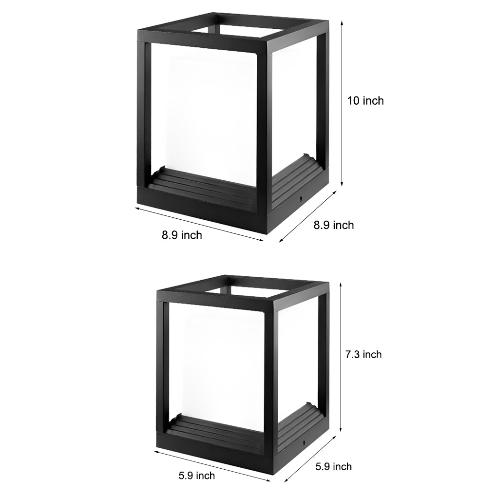 Sleek Garden Pedestal Lights - Waterproof LED Lighting with Dual Power Options for Modern Outdoor Spaces 5