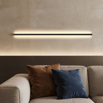 Modern Linear Wall Sconce - Black Aluminum Lighting with Dimmable LED & Eye-Care Design for Versatile Ambient Illumination 14