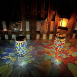 Vibrant Solar Glass Mosaic Cup Lamp - Colorful Landscape Lighting for Outdoor Ambiance 1