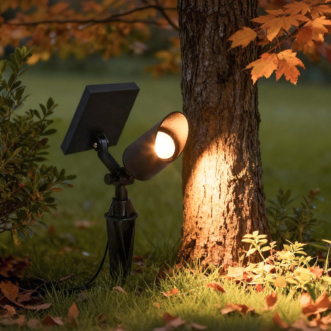 Luminara Adjustable Solar Spotlight - Modern Outdoor Light with Dual Power Options for Enhanced Landscape Illumination 5