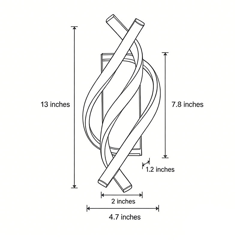 Spiral LED Wall Sconce Lighting - Adjustable Color Temperature & Modern Design for Elegant Ambiance 11