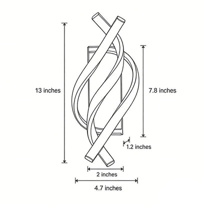 Spiral LED Wall Sconce Lighting - Adjustable Color Temperature & Modern Design for Elegant Ambiance 11