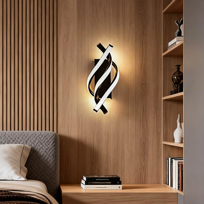 Spiral LED Wall Sconce Lighting - Adjustable Color Temperature & Modern Design for Elegant Ambiance 3