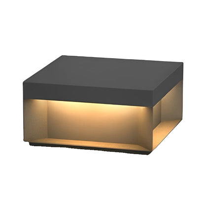 Square Solar Deck Lights - Modern Black LED Outdoor Lighting with Dual Power Options 13